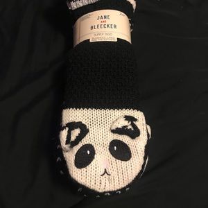 Jane and Bleecker Panda slipper socks